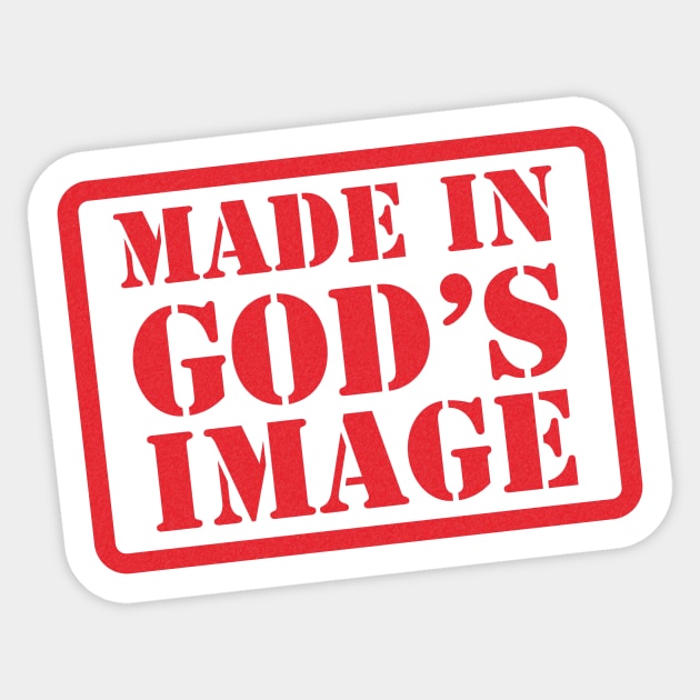 Made in God's Image Sticker by timlewis